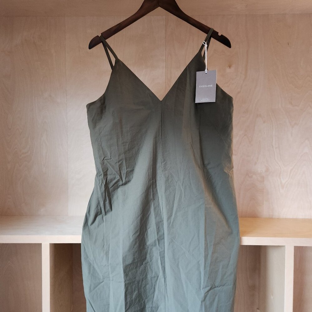Everlane - The Poplin Slip Dress - NWT